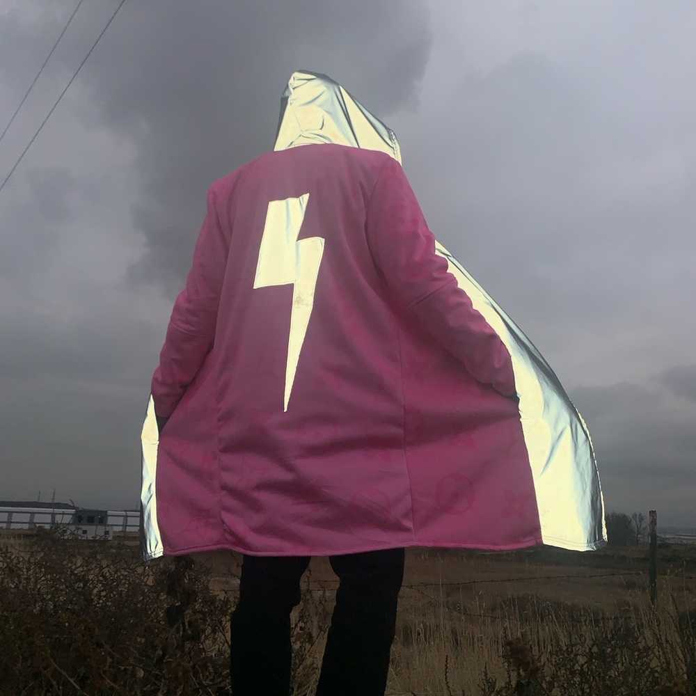 Reflective Neon Pink Vuitton Dream Cloak